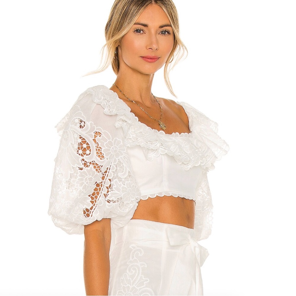 Zimmermann Lulu Scallop Frill Top - Picture 3 of 11